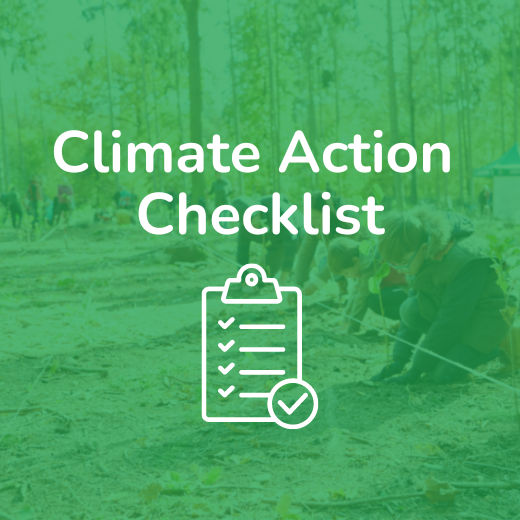 climate action checklist graphic