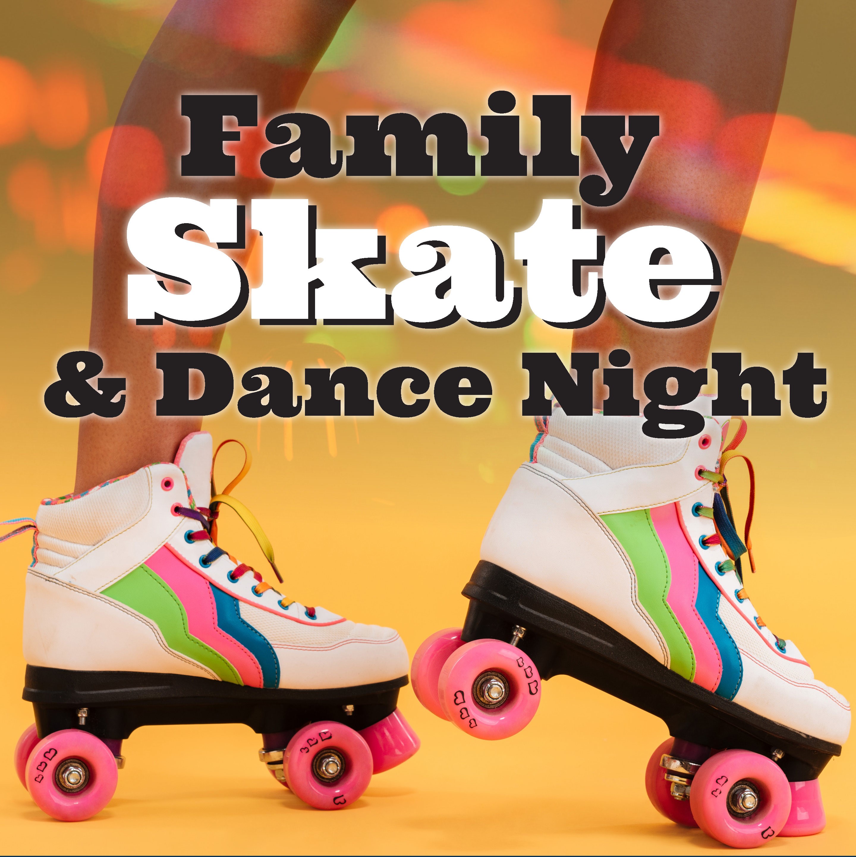 family skate and dance night