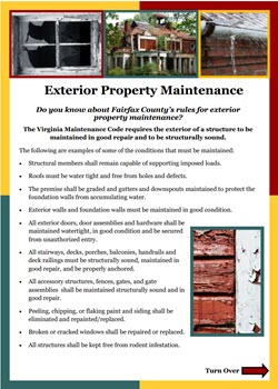 Exterior Property Maintenance Flyer