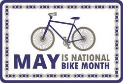 May is National Bike Month graphic