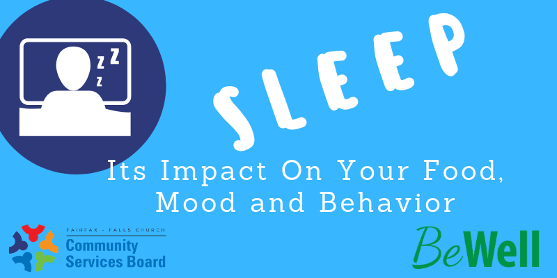 Icon of sleeping person, with CSB and BeWell logos