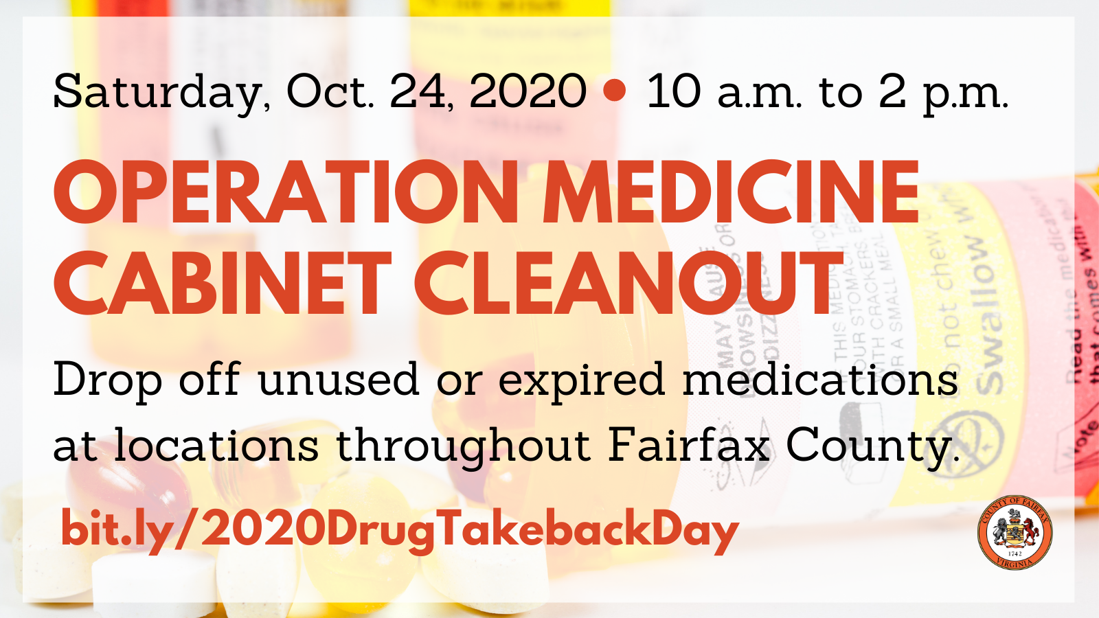 Operation Medicine Cabinet Cleanout graphic for Twitter