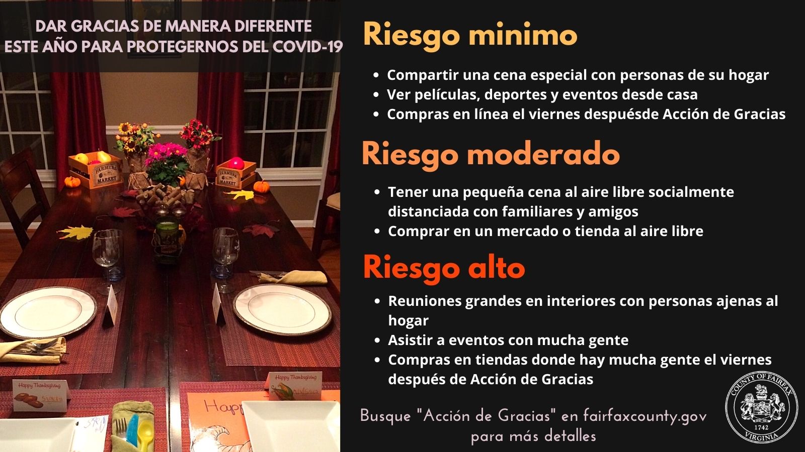 Thanksgiving Guidelines in Spanish
