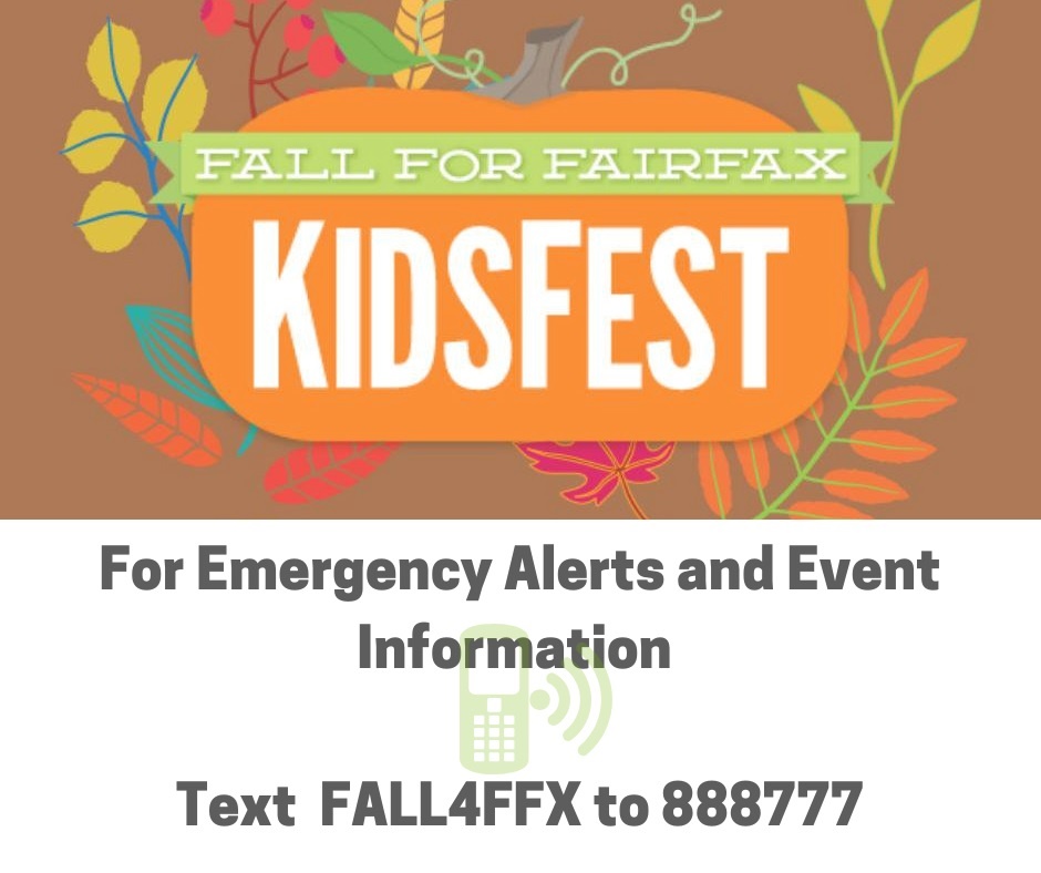 Fall for Fairfax Kidsfest Information Flyer