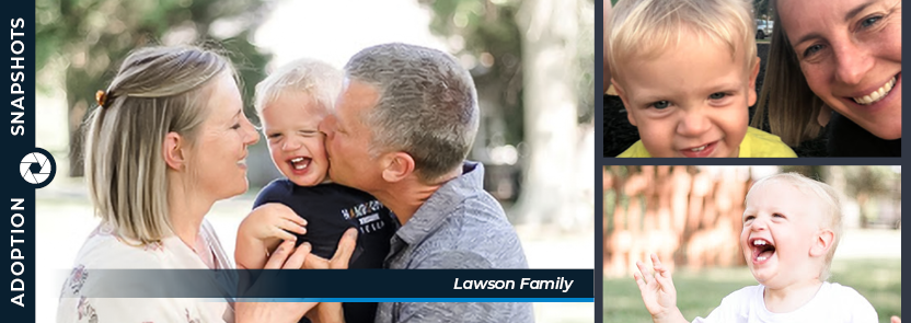 Lawson family collage graphic
