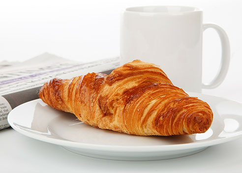 croissant and cup
