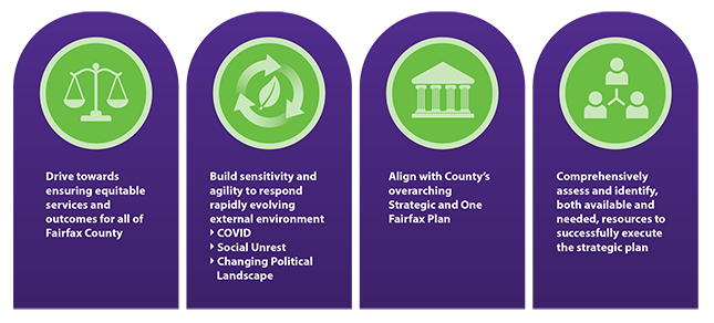 DSVS strategic plan executive summary graphic four principles