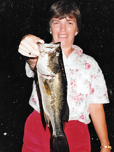 Susan Keel holding fish
