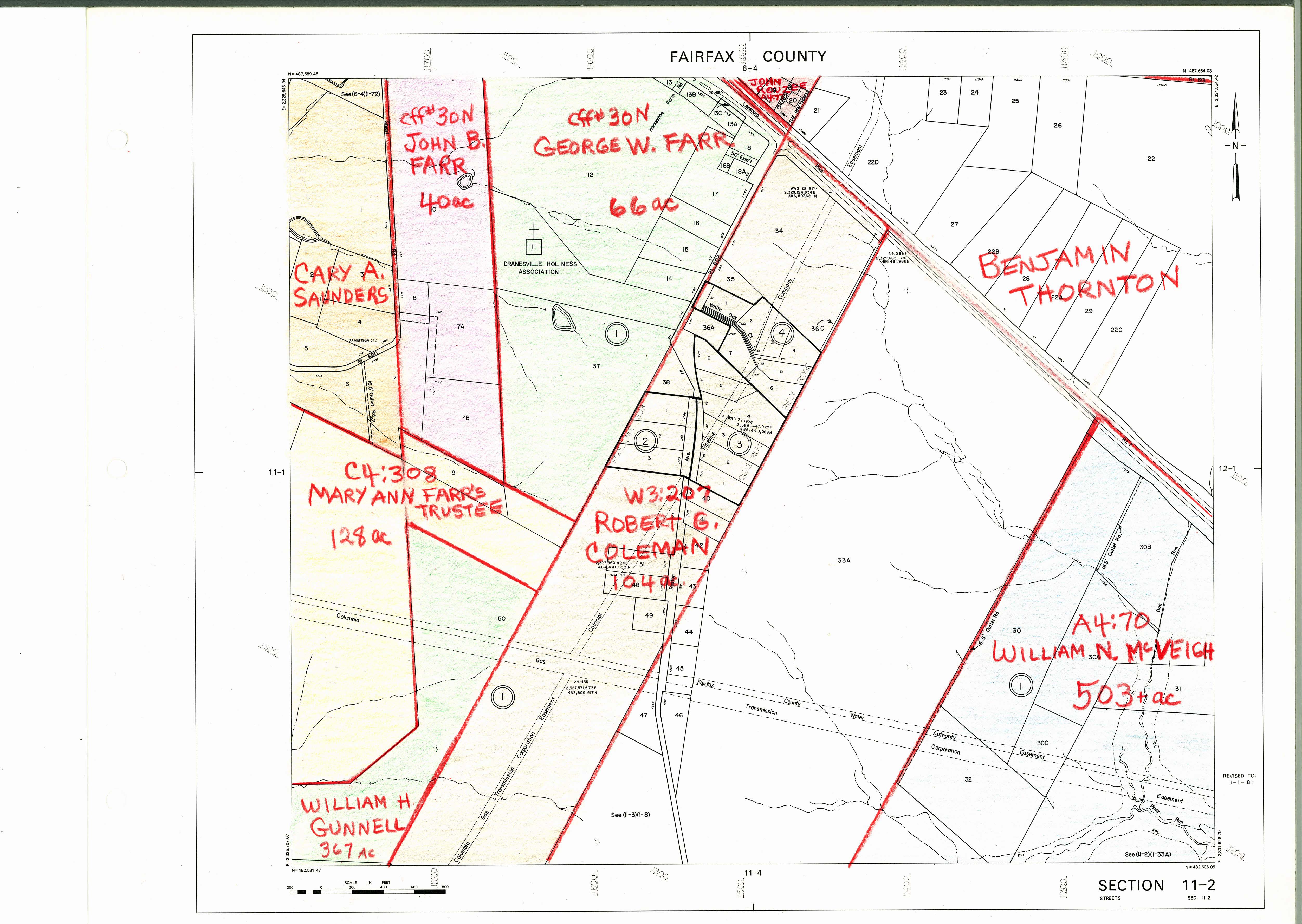 1860 Fairfax County Maps History Commission