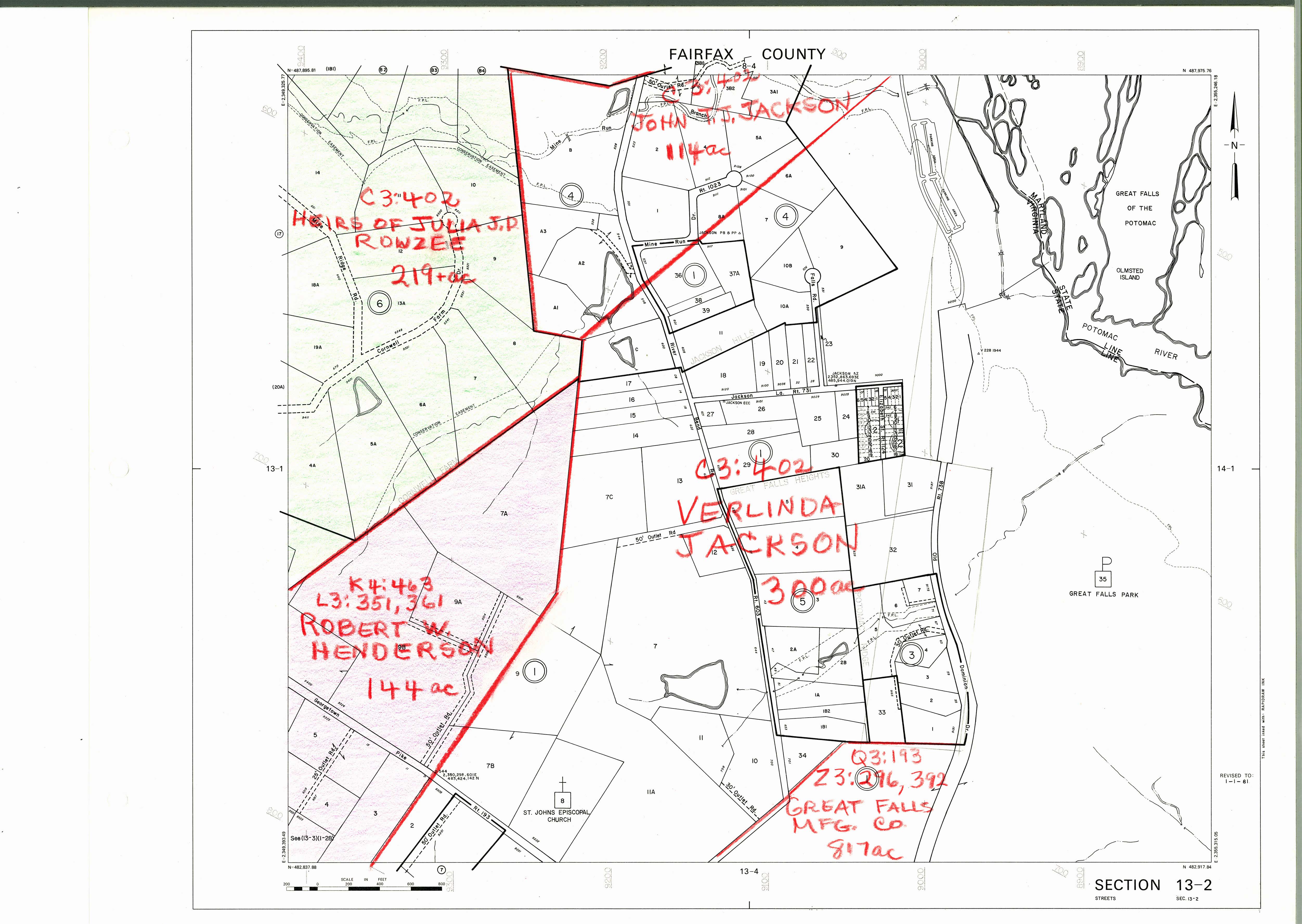 1860 Fairfax County Maps History Commission