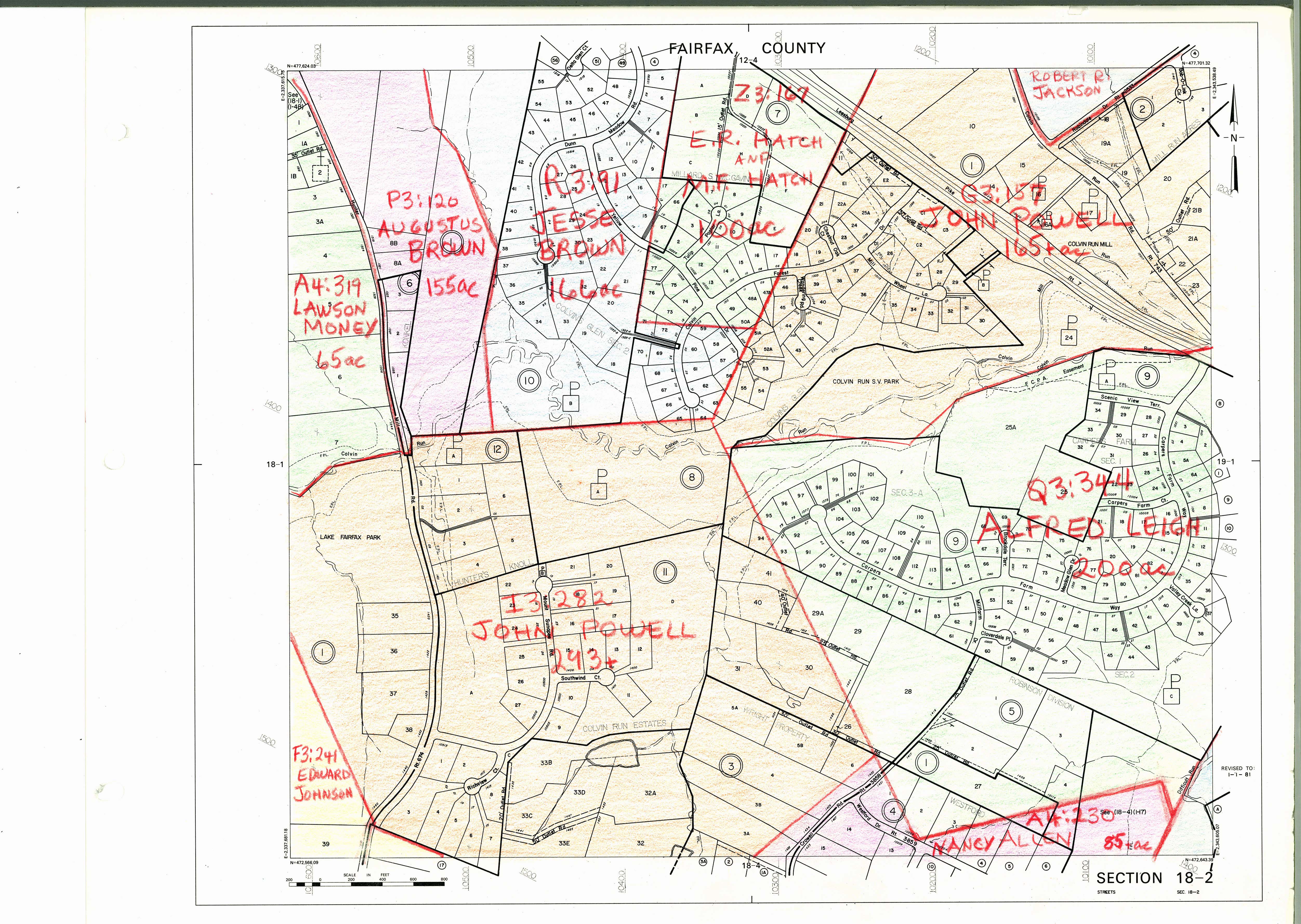 1860 Fairfax County Maps History Commission