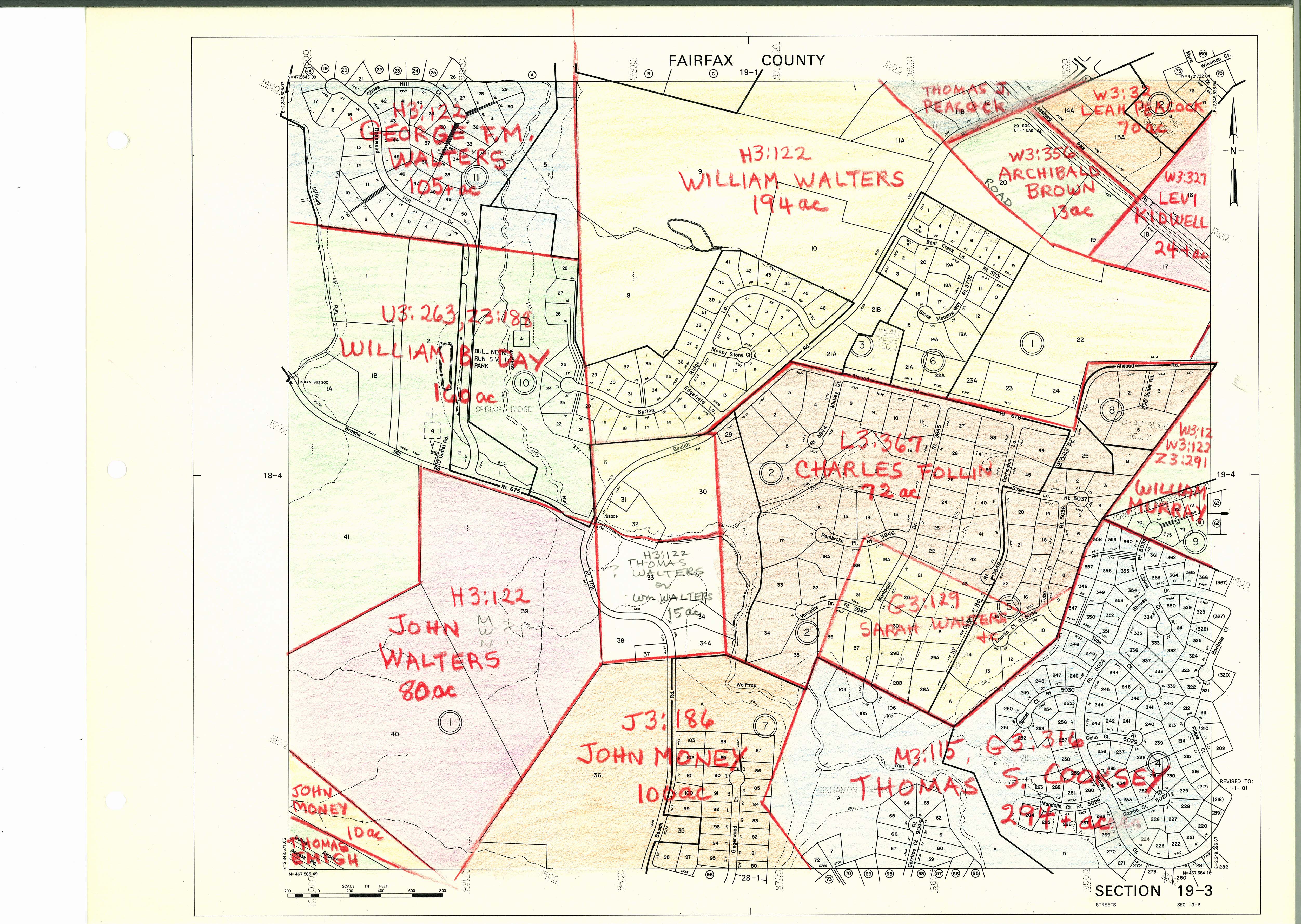 1860 Fairfax County Maps History Commission