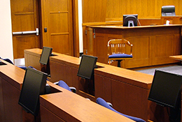 Image of high tech courtroom in Fairfax