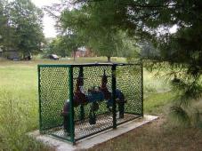 Backflow Prevention Assembly in cage protection