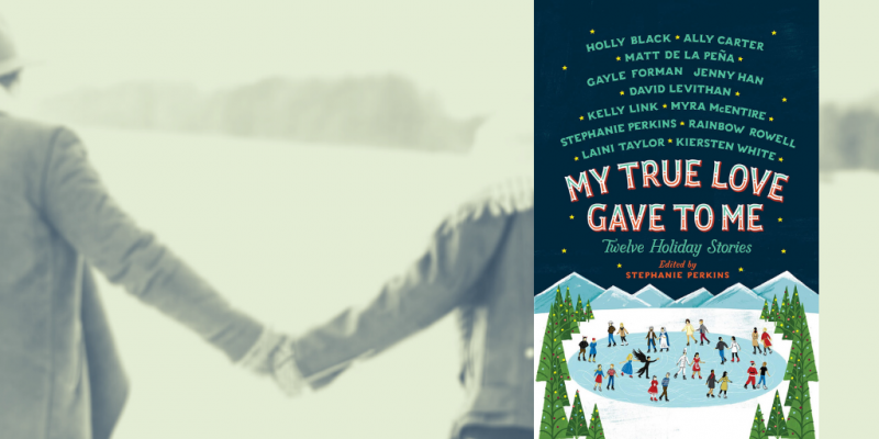 My True Love Gave to Me book cover on photo of couple holding hands in the snow