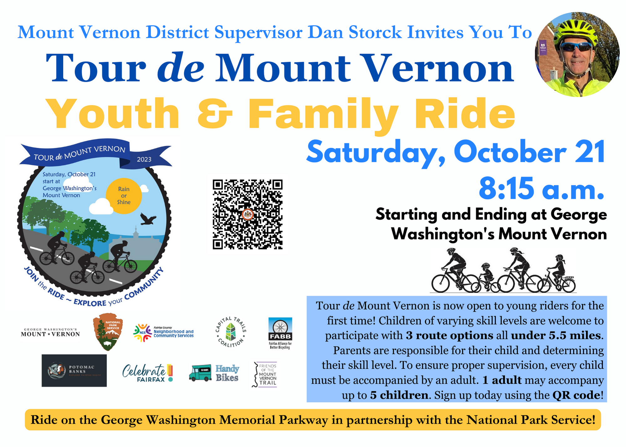Tour de Mount Vernon Youth and Family Ride
