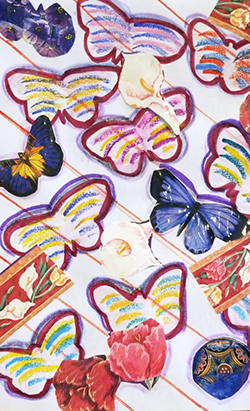 Painting of butterflies