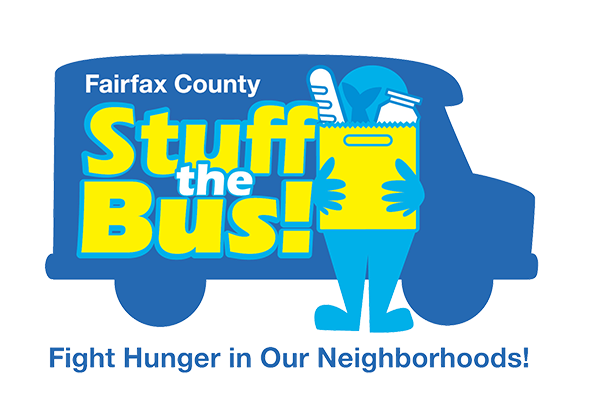 Stuff the Bus logo with tagline "Fight Hunger in Our Neighborhoods!"
