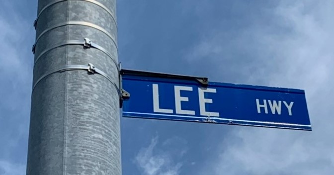 Lee Highway road sign