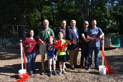 Ribbon Cut on New Griffith Park Playground in Falls Church