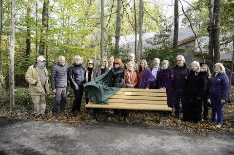 Park Bench Dedication Held for Former Park Director
