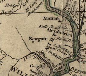 Newgate as depicted on a map published in 1787