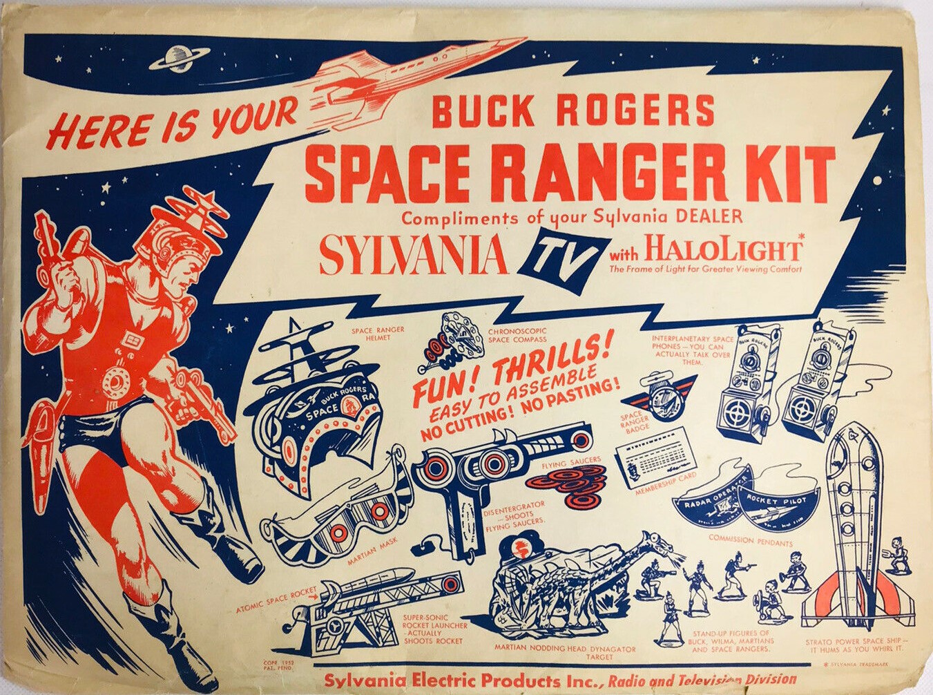 Buck Rogers Space Ranger Kit box,1952. Private Collection. 
