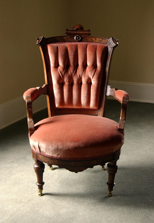 Historic, upholstered chair