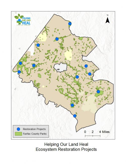 Helping Our Land Heal Project Map