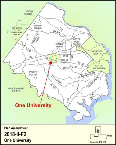 One University Location Map