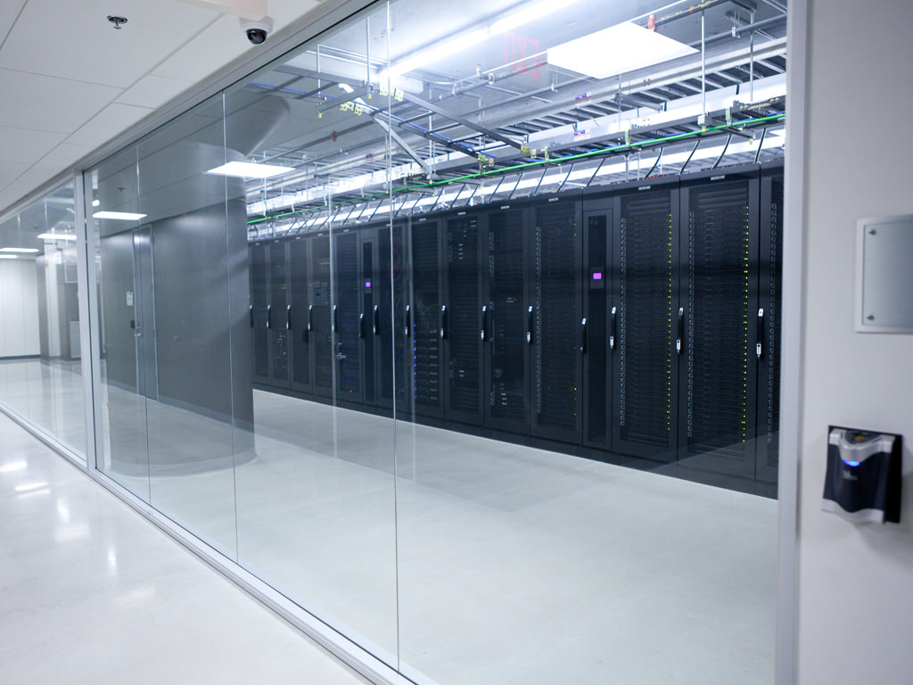 Data servers at a Coresite center.