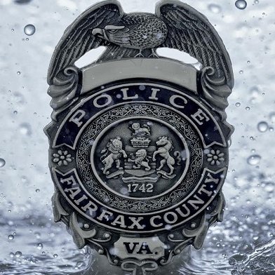 Fairfax County Police Department badge.