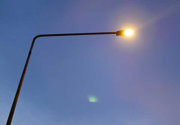 A streetlight.