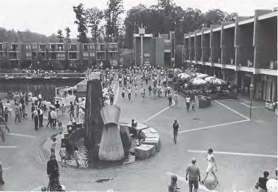 Historic photo of Washington Plaza at Lake Anne in Reston.