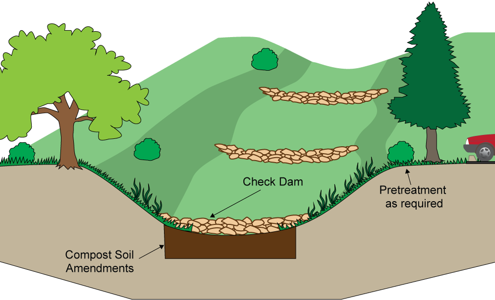 grass channel with amendments