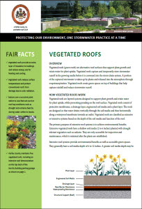 Vegetated Roofs fact sheet cover