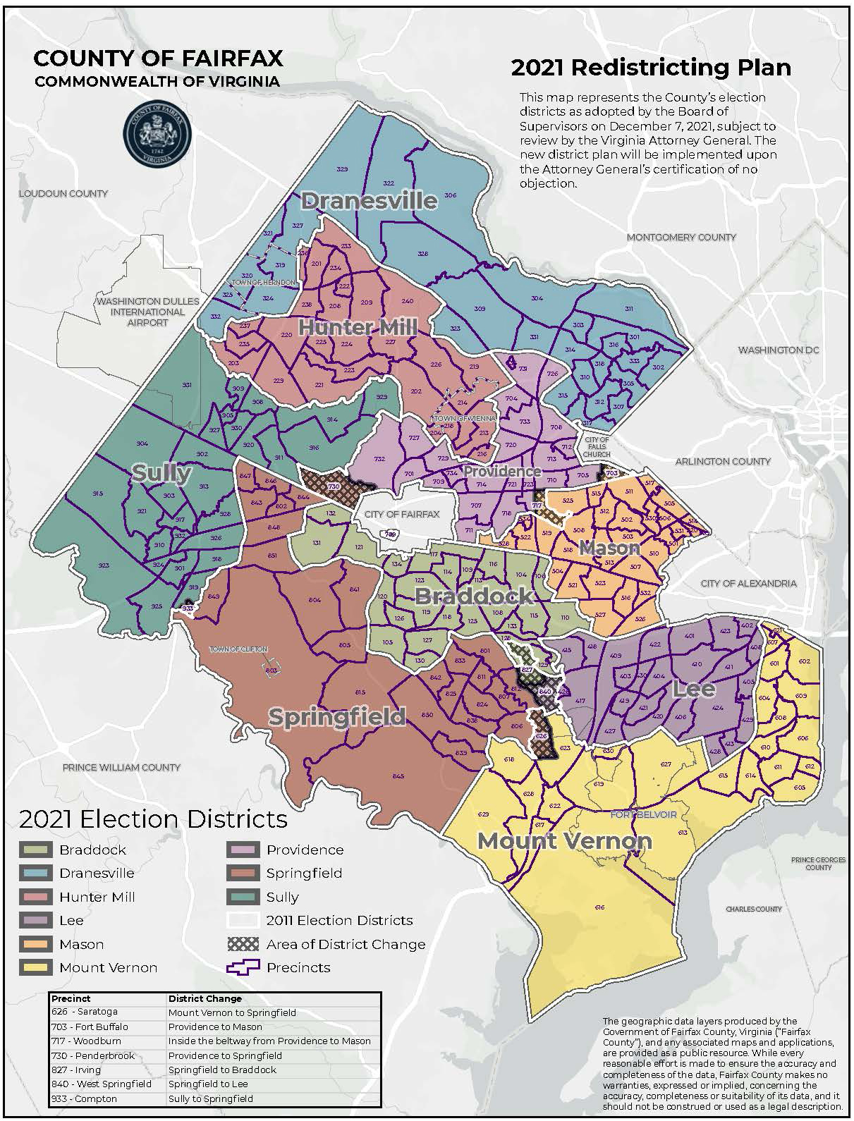 Adopted 2021 Redistricting Map