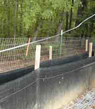 regular double silt fence