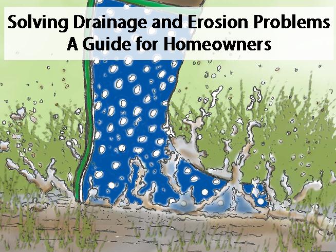 Muddy boot in puddle: Solving Drainage and Erosion Problems