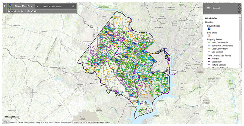Bike Fairfax Map