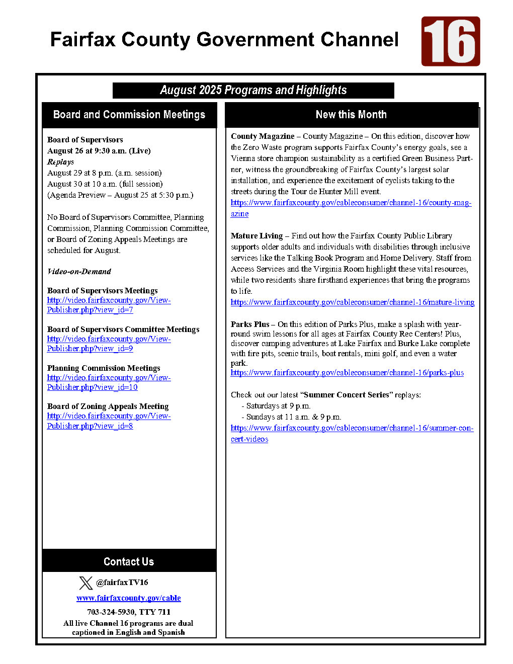 August Program Guide Page 2