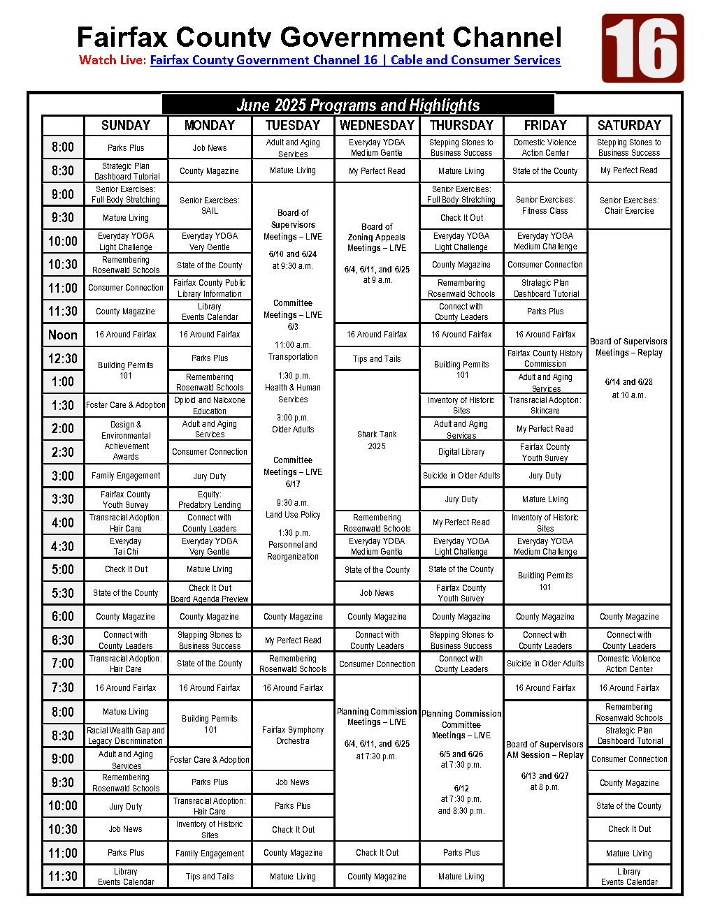 June Program Guide Page 1