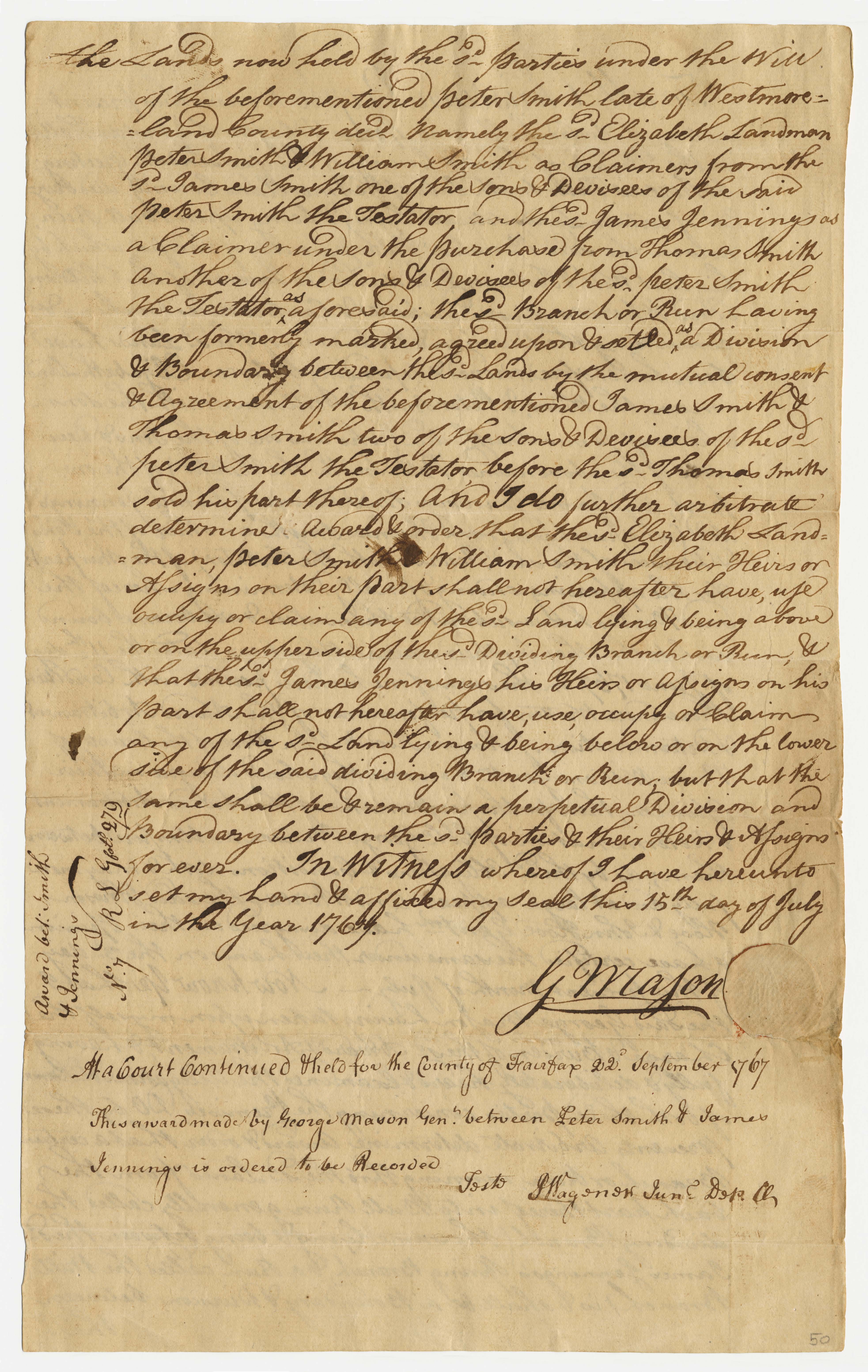 George Mason order, page 2.