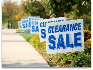 clearance sale sign
