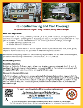 Residential Paving and Yard Coverage Flyer