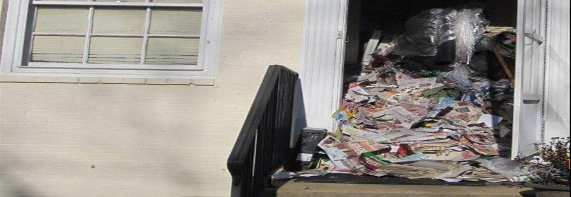 Papers falling out of front door
