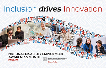 National Disability Employment Awareness Month graphic