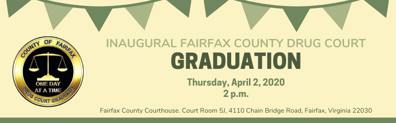 Inaugural drug court graduation banner