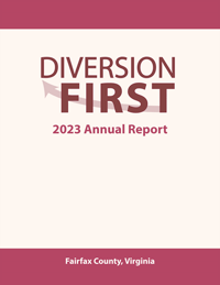 A thumbnail image of the cover of the Diversion First 2023 Annual Report with those words printed on it.