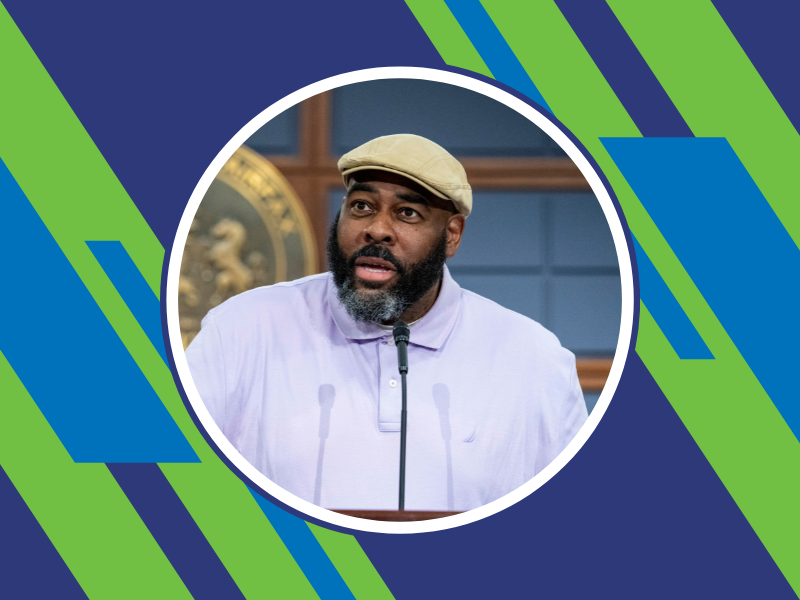 A man alongside the words "About the CSB's Wellness, Health Promotion and Prevention Program".